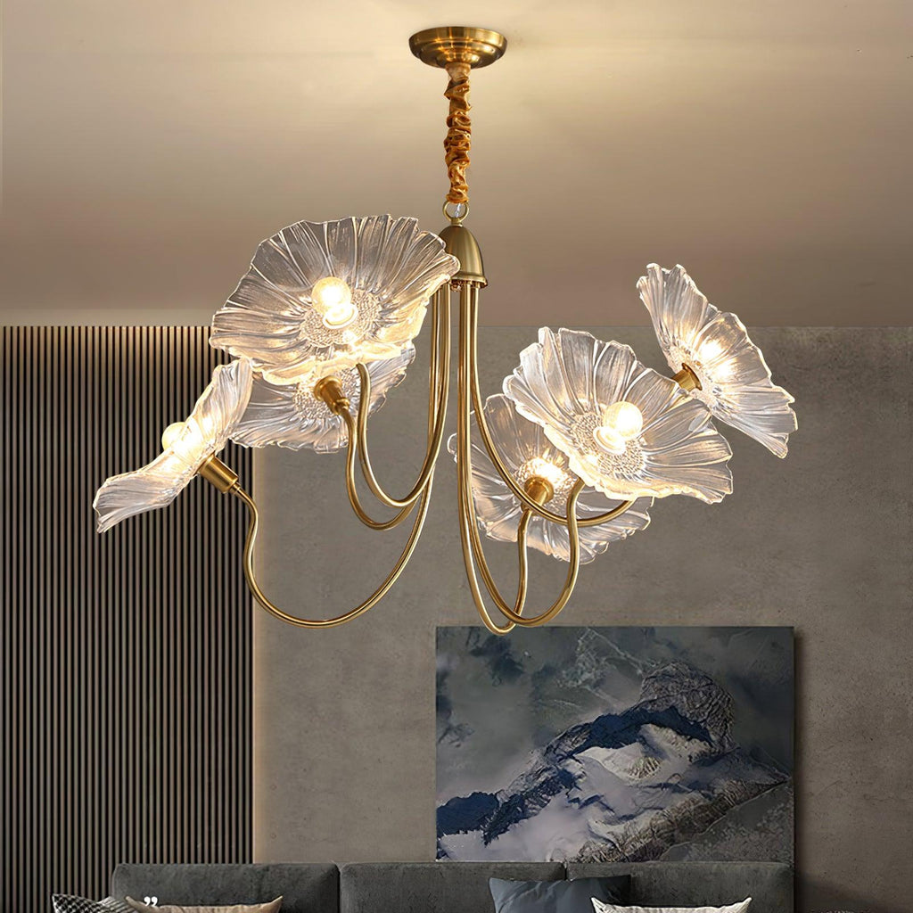 Lotus Leaf Ceiling Suspension Lighting Lobby