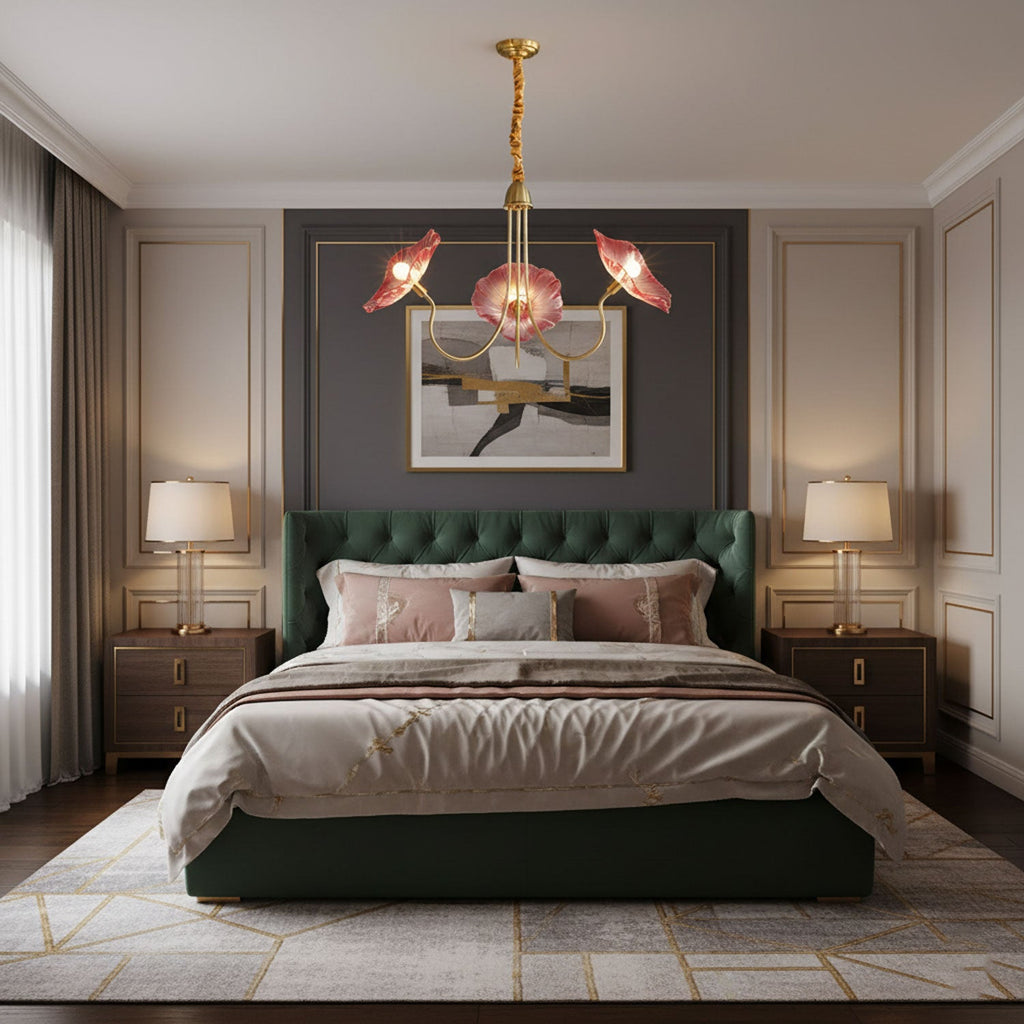 Lotus Leaf Ceiling Suspension Lighting Lobby