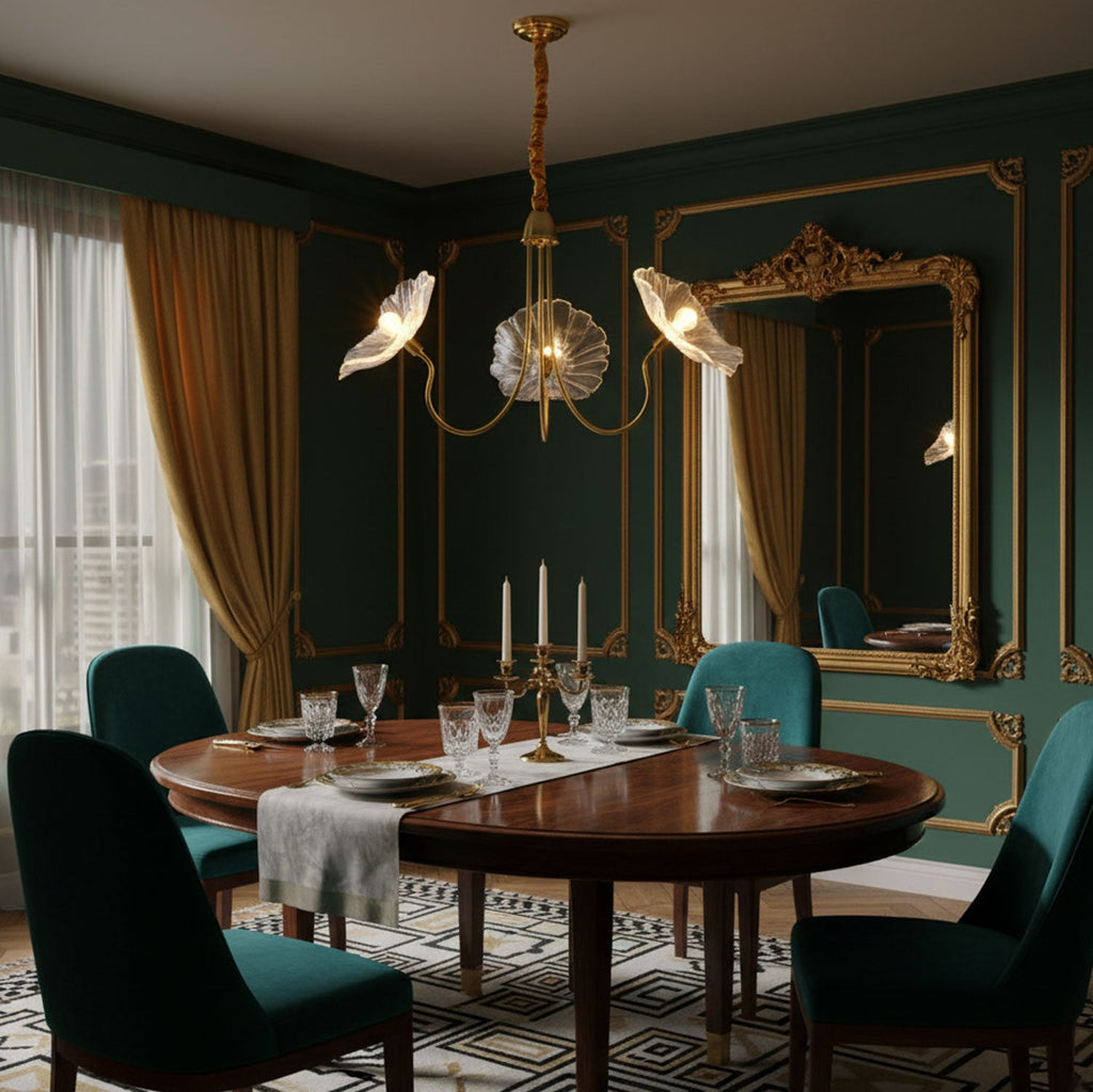 Lotus Leaf Ceiling Suspension Lighting Lobby
