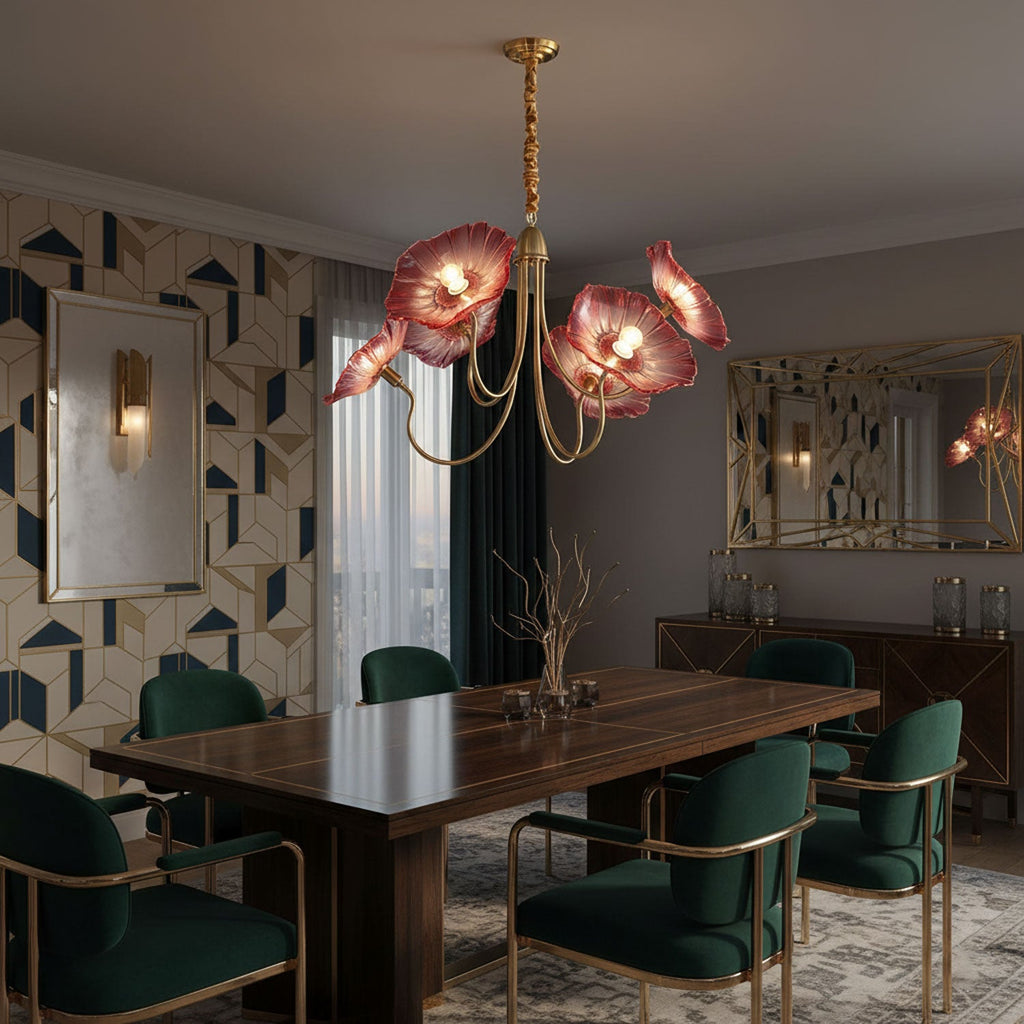 Lotus Leaf Ceiling Suspension Lighting Lobby