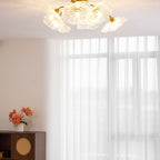 Lotus Leaf Pendant Ceiling Light Lighting Lobby