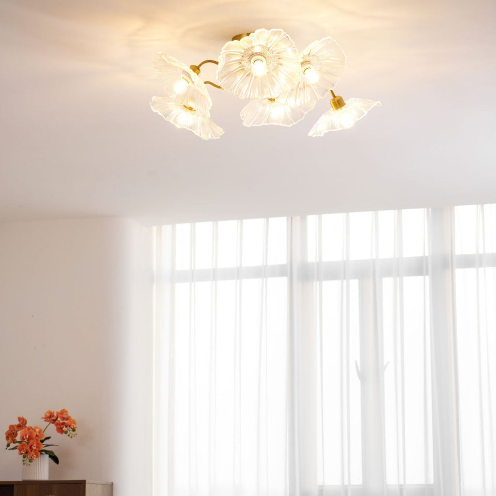 Lotus Leaf Pendant Ceiling Light Lighting Lobby