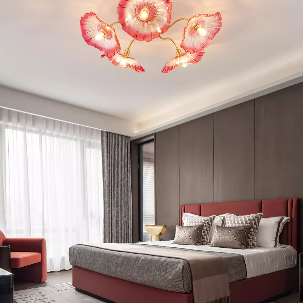 Lotus Leaf Pendant Ceiling Light Lighting Lobby