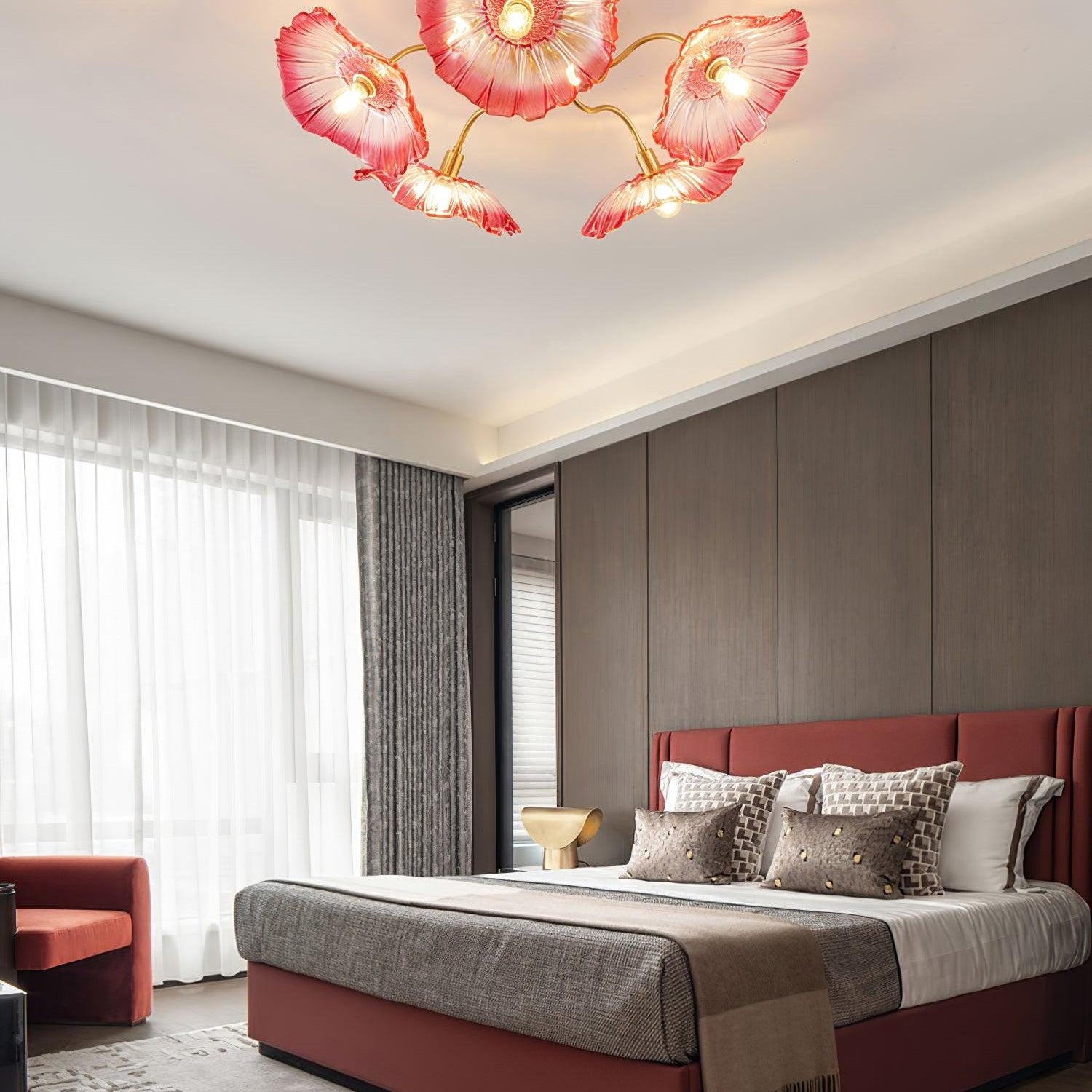 Lotus Leaf Pendant Ceiling Light Lighting Lobby