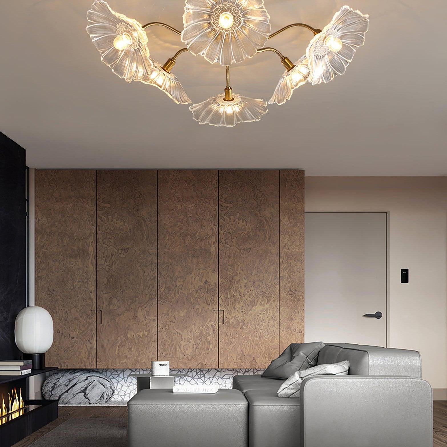 Lotus Leaf Pendant Ceiling Light Lighting Lobby