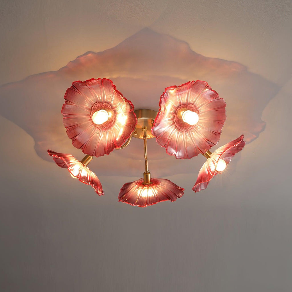 Lotus Leaf Pendant Ceiling Light Lighting Lobby