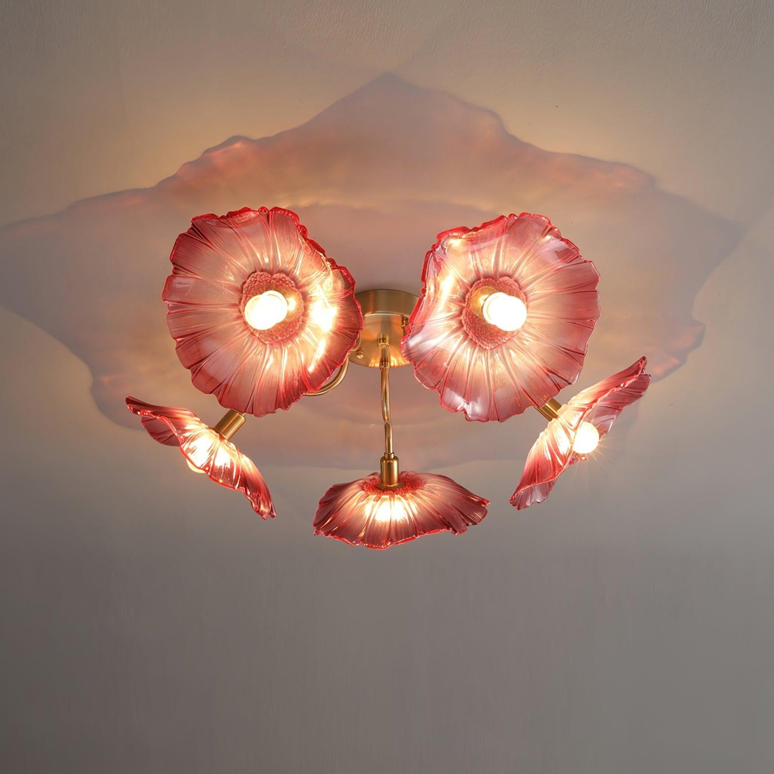 Lotus Leaf Pendant Ceiling Light Lighting Lobby
