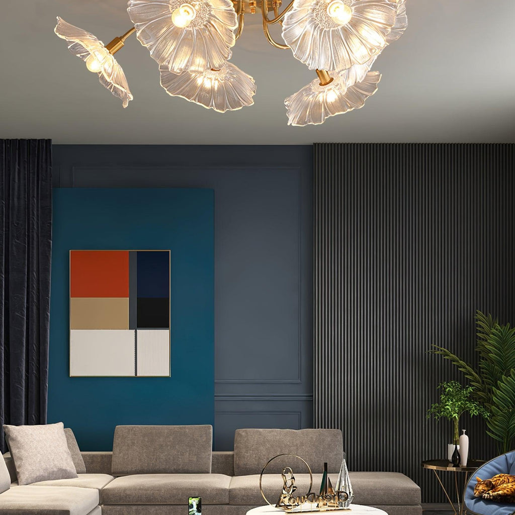 Lotus Leaf Pendant Ceiling Light Lighting Lobby