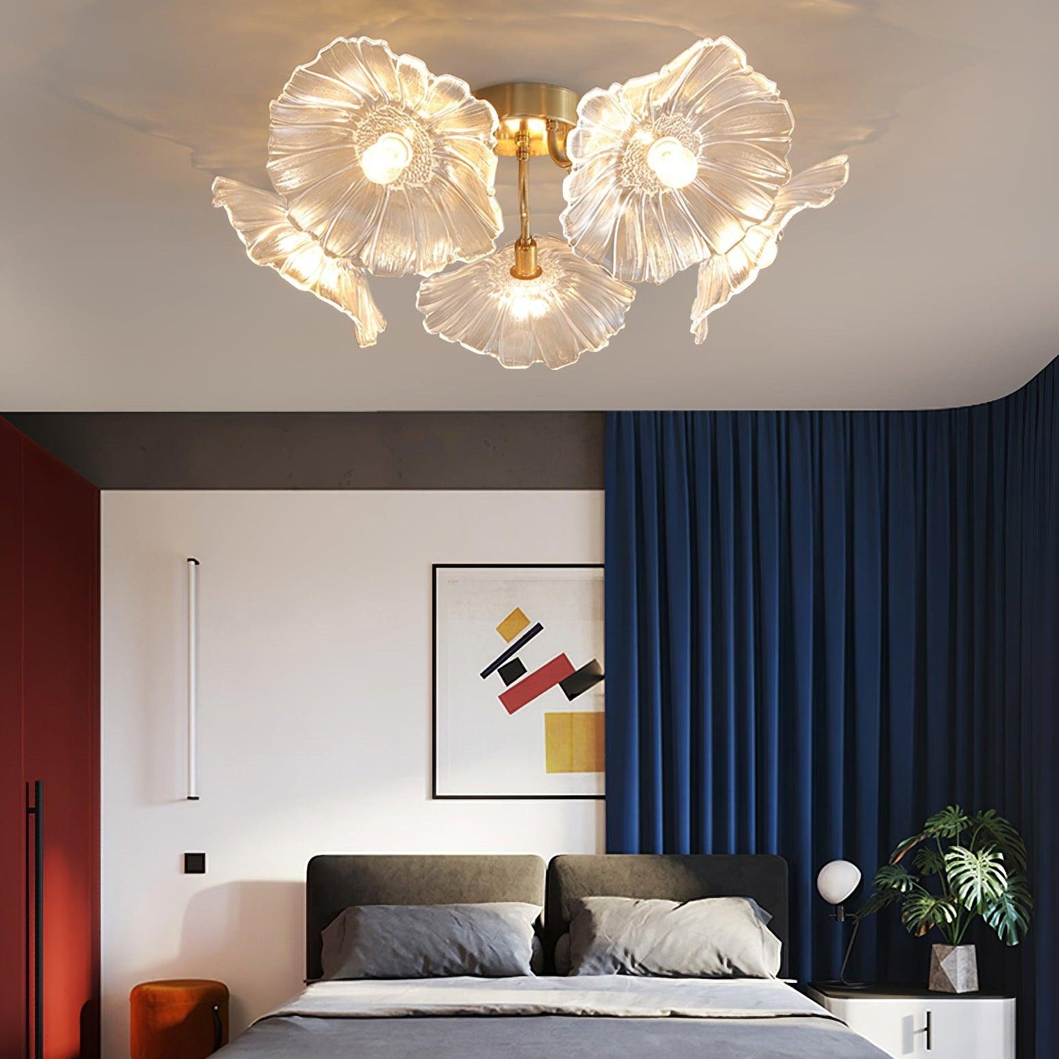 Lotus Leaf Pendant Ceiling Light Lighting Lobby