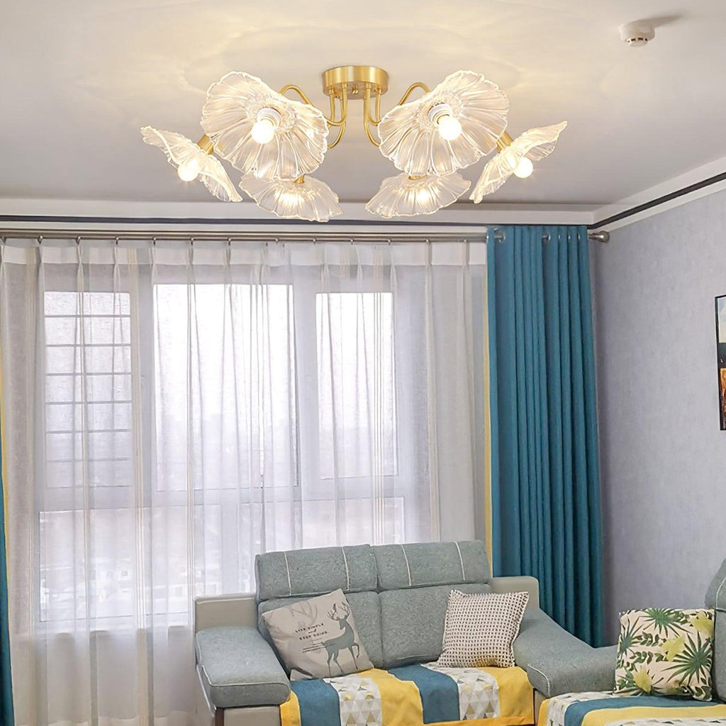Lotus Leaf Pendant Ceiling Light Lighting Lobby