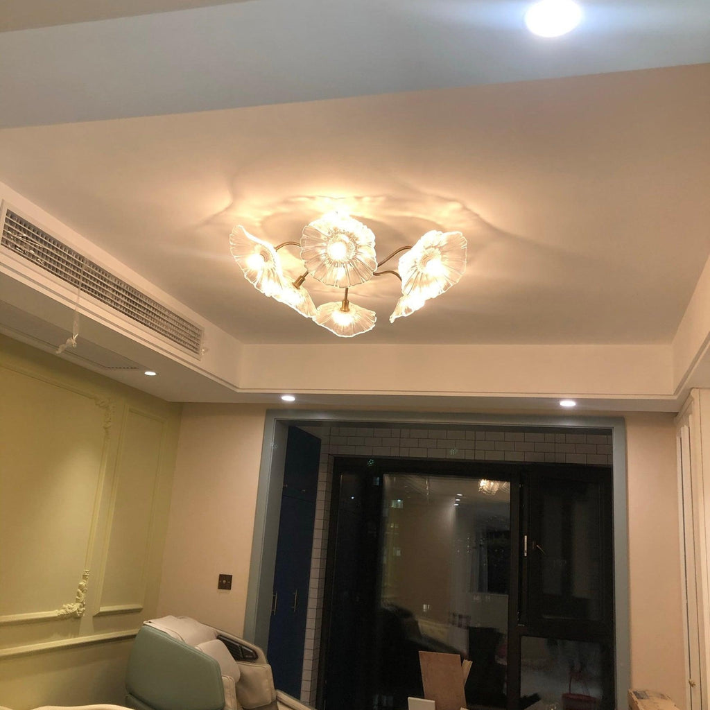 Lotus Leaf Pendant Ceiling Light Lighting Lobby
