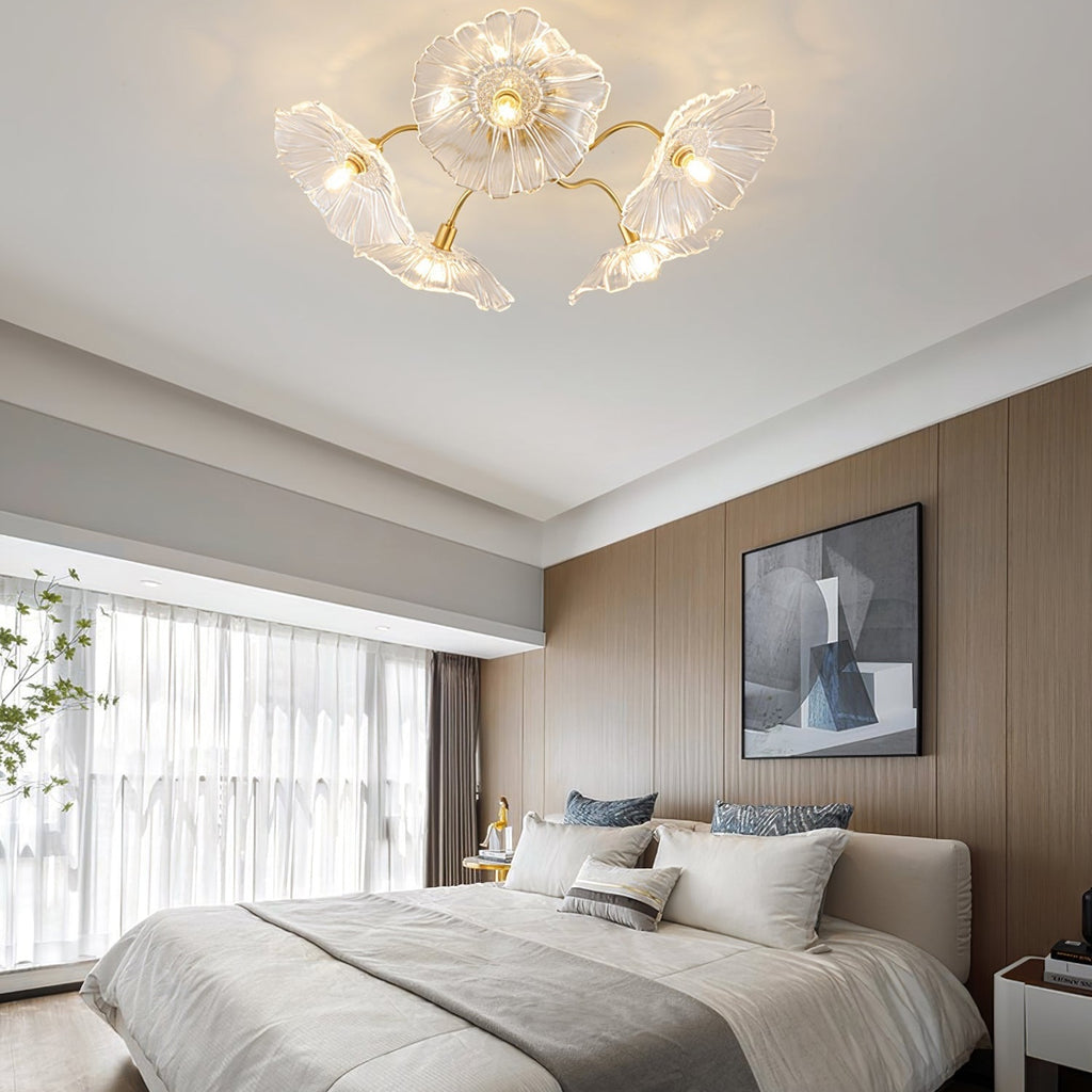 Lotus Leaf Pendant Ceiling Light Lighting Lobby