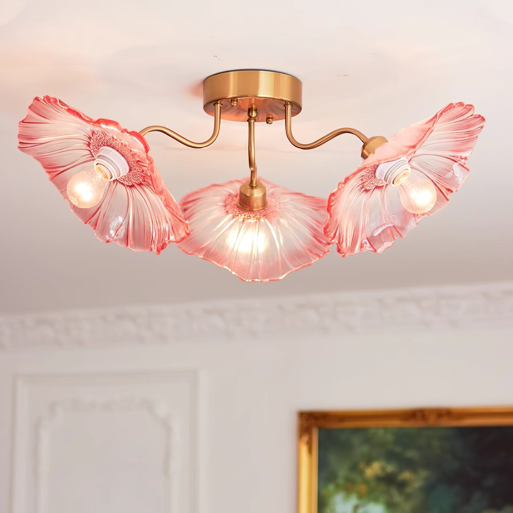 Lotus Leaf Pendant Ceiling Light Lighting Lobby