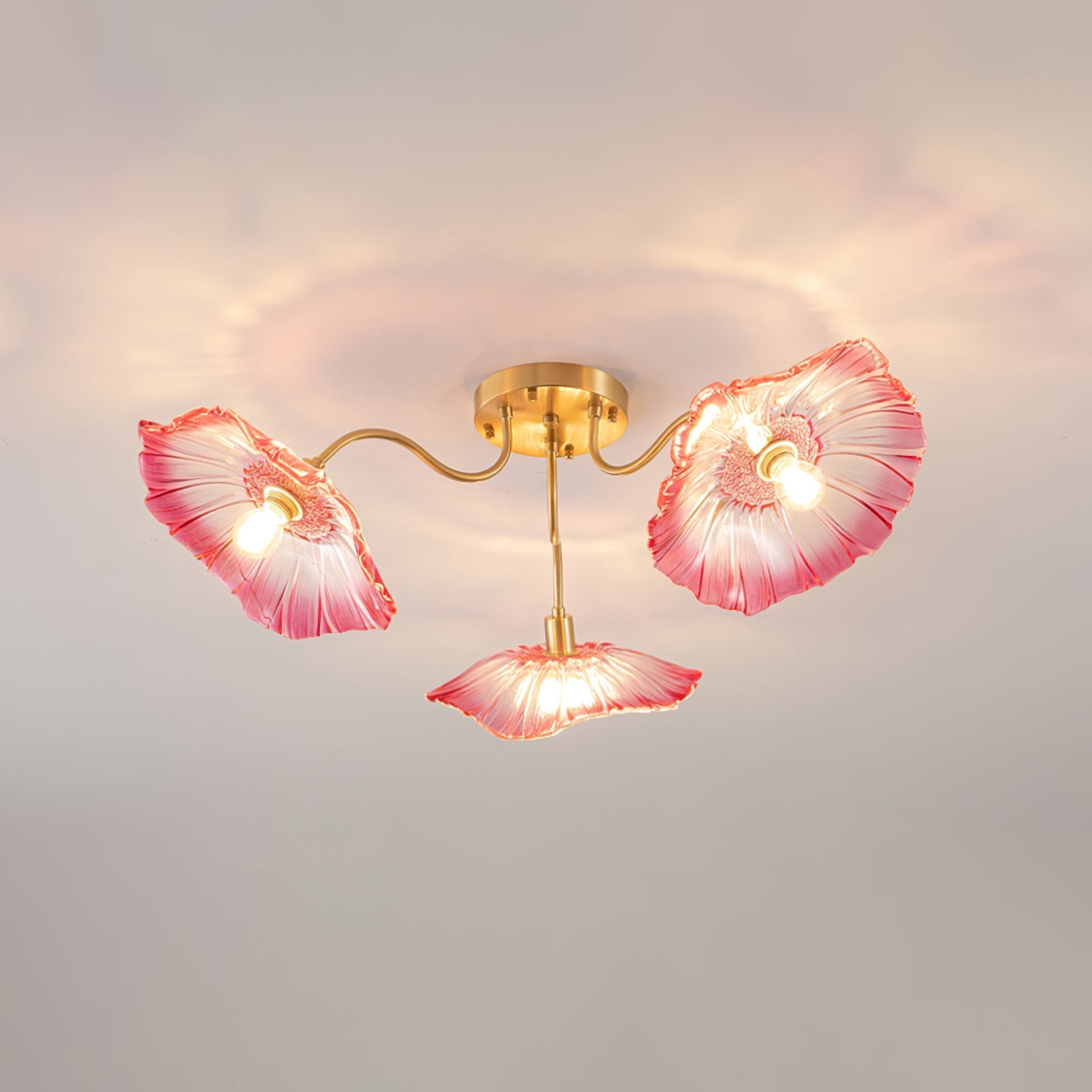 Lotus Leaf Pendant Ceiling Light Lighting Lobby