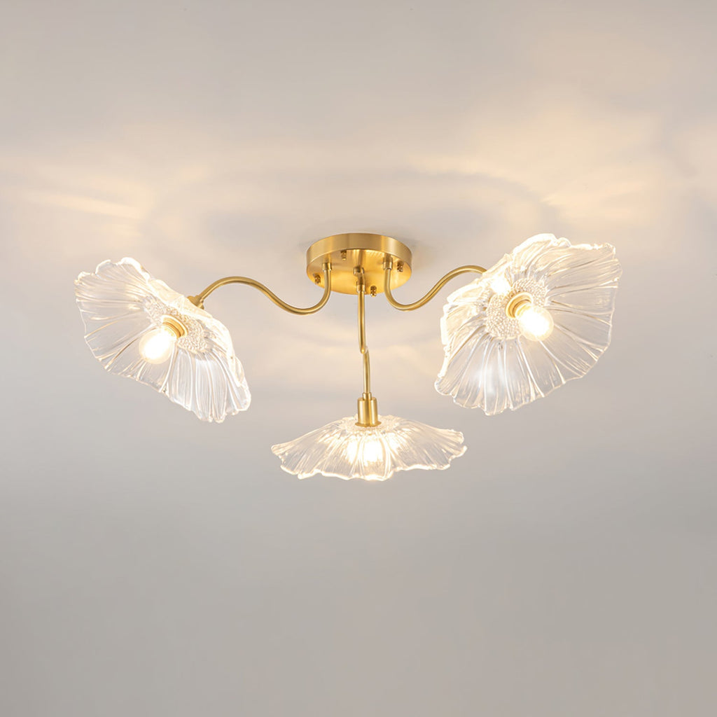 Lotus Leaf Pendant Ceiling Light Lighting Lobby