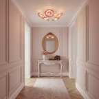 Lotus Leaf Pendant Ceiling Light Lighting Lobby
