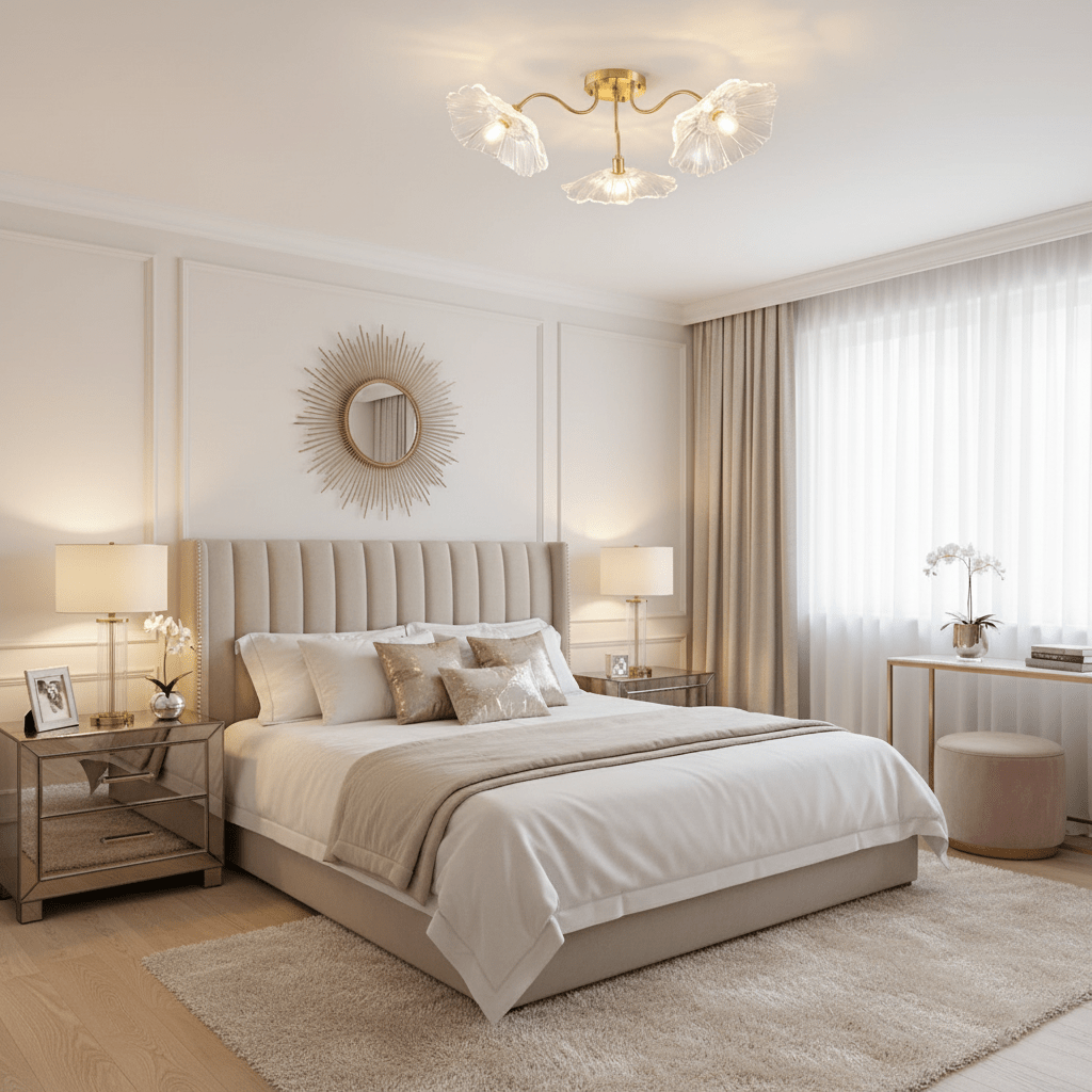Lotus Leaf Pendant Ceiling Light Lighting Lobby
