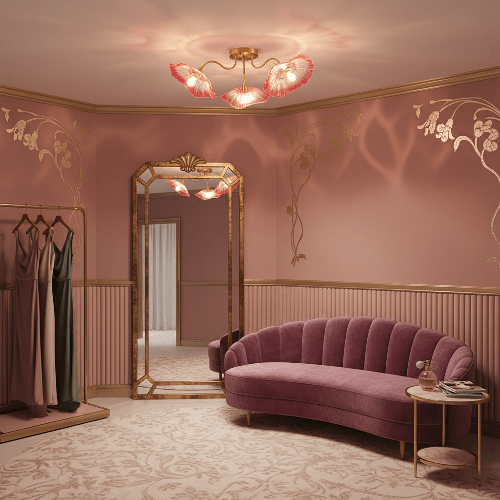 Lotus Leaf Pendant Ceiling Light Lighting Lobby