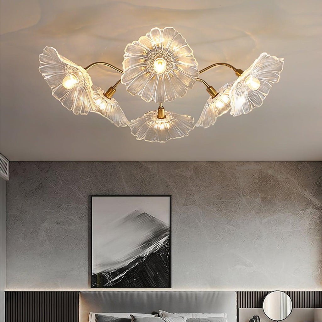 Lotus Leaf Pendant Ceiling Light Lighting Lobby