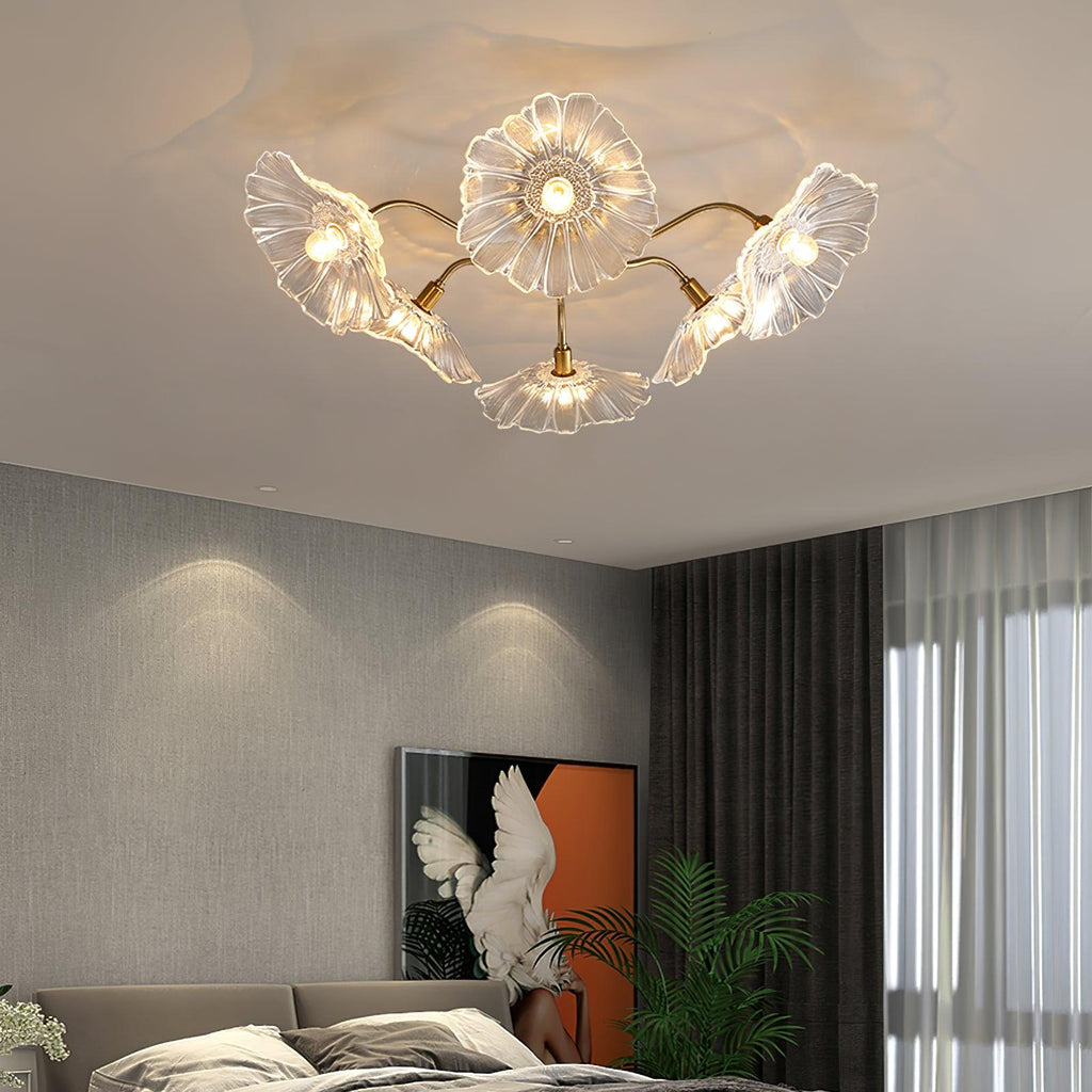 Lotus Leaf Pendant Ceiling Light Lighting Lobby