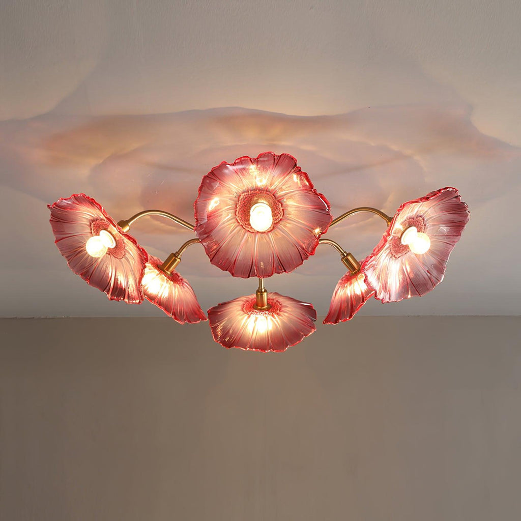 Lotus Leaf Pendant Ceiling Light Lighting Lobby