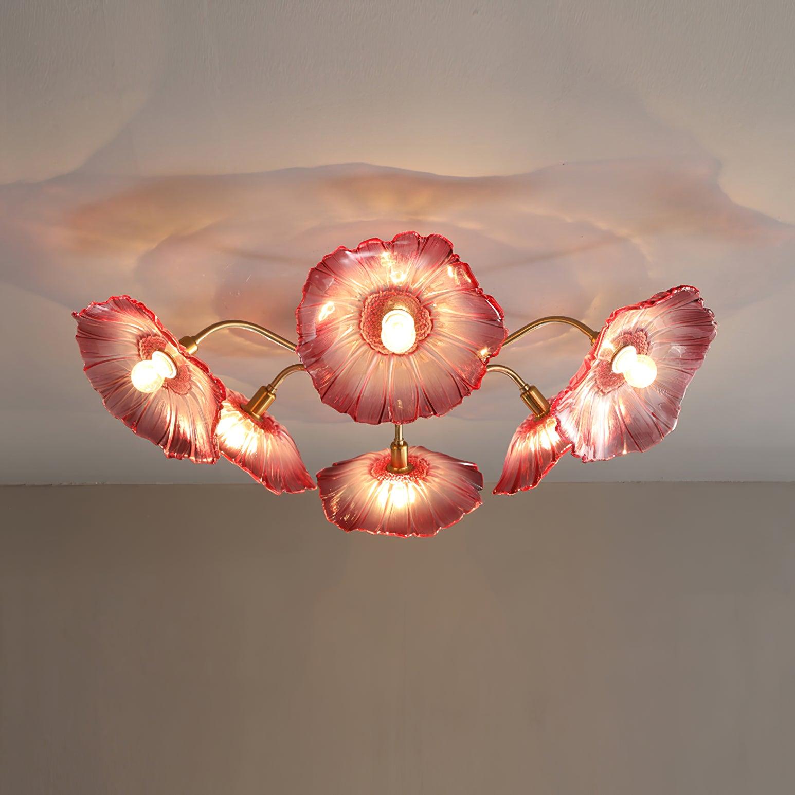Lotus Leaf Pendant Ceiling Light Lighting Lobby