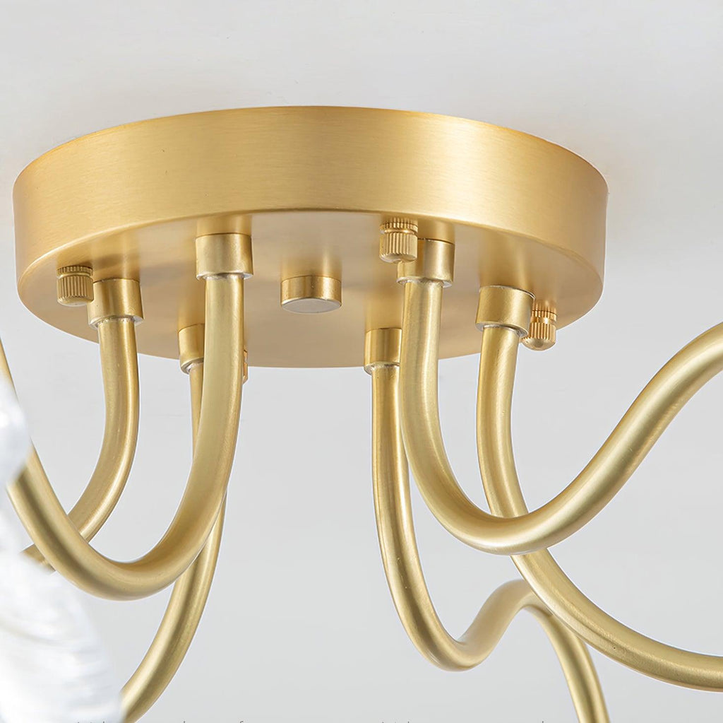 Lotus Leaf Pendant Ceiling Light Lighting Lobby