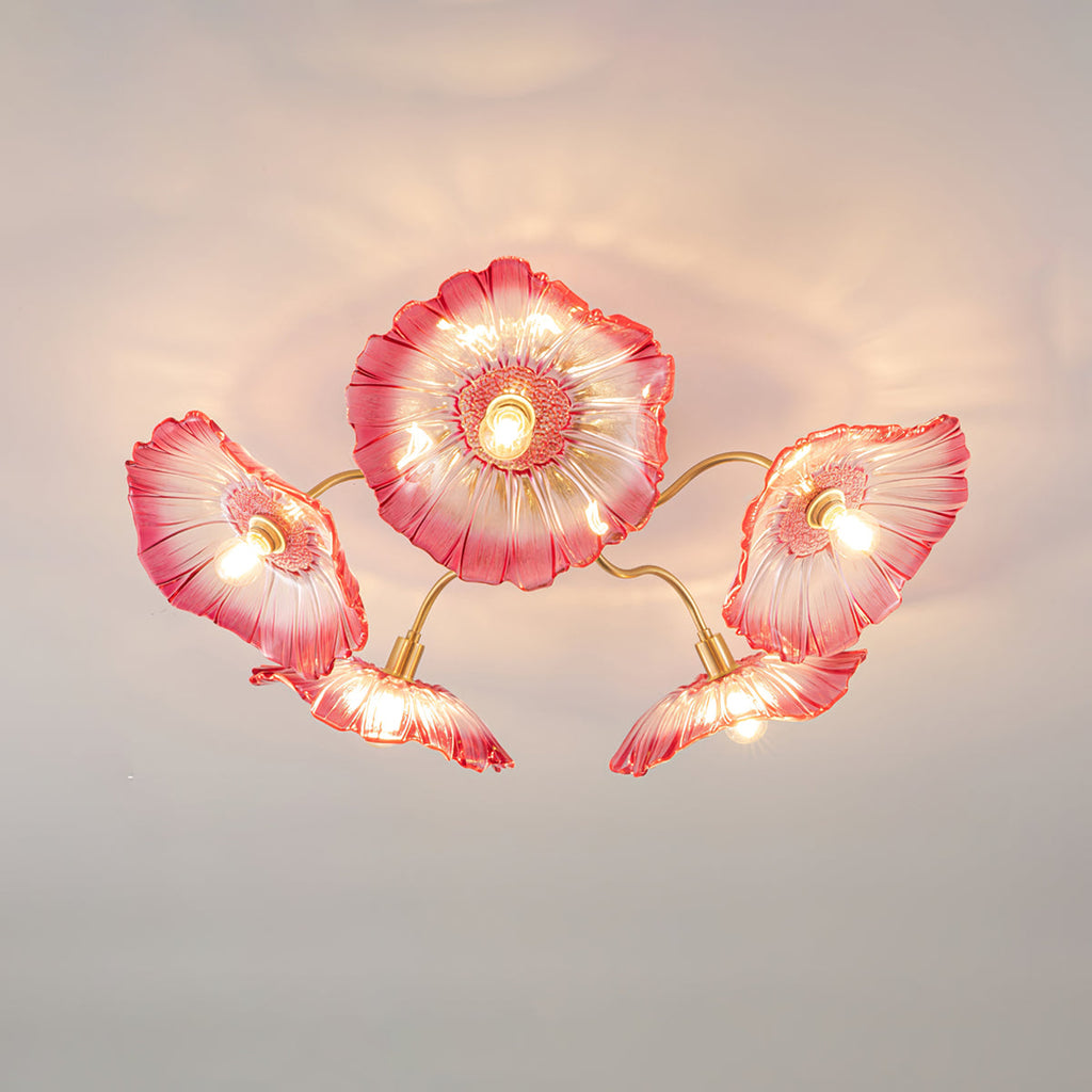 Lotus Leaf Pendant Ceiling Light Lighting Lobby