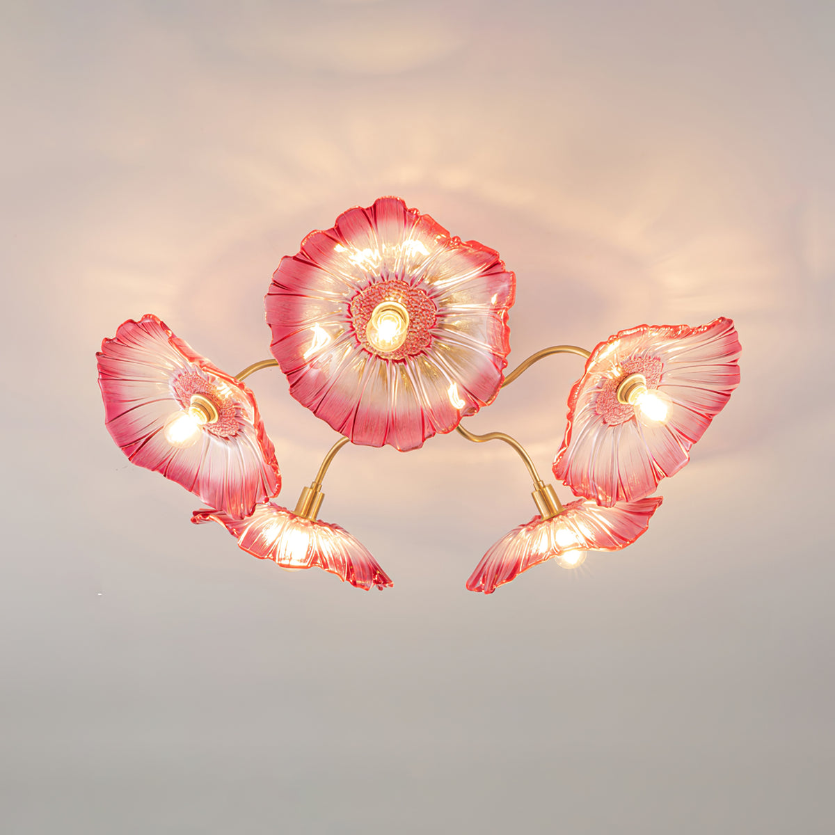 Lotus Leaf Pendant Ceiling Light Lighting Lobby