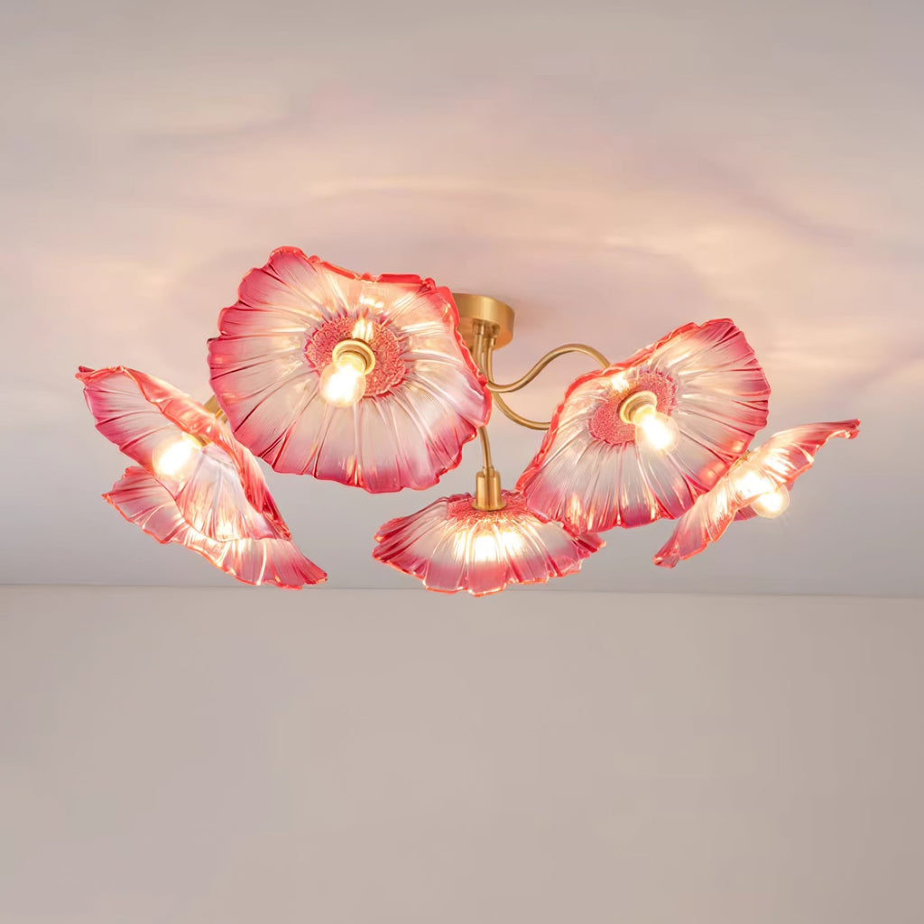 Lotus Leaf Pendant Ceiling Light Lighting Lobby