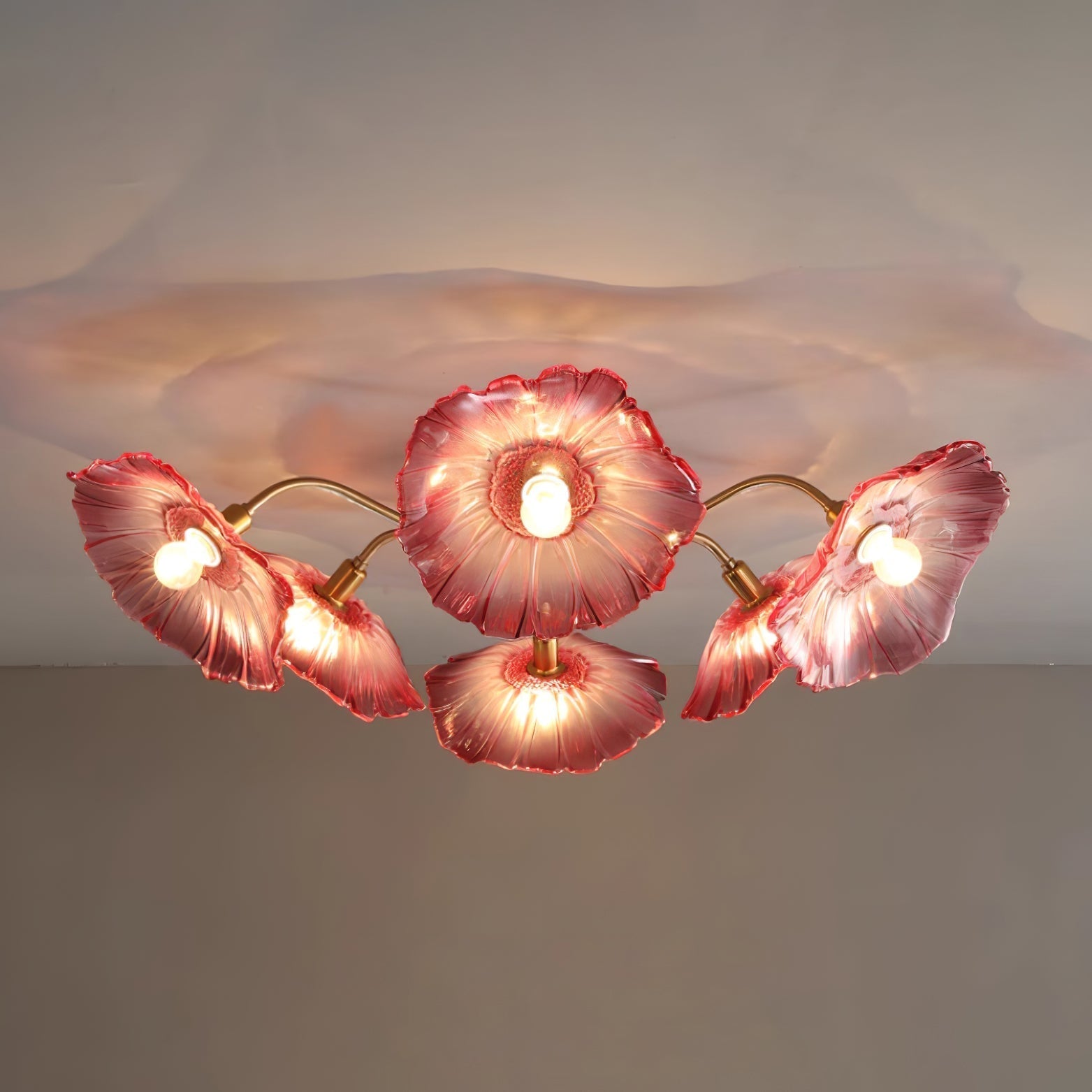 Lotus Leaf Pendant Ceiling Light Lighting Lobby