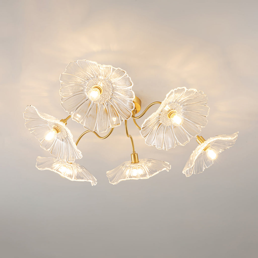Lotus Leaf Pendant Ceiling Light Lighting Lobby