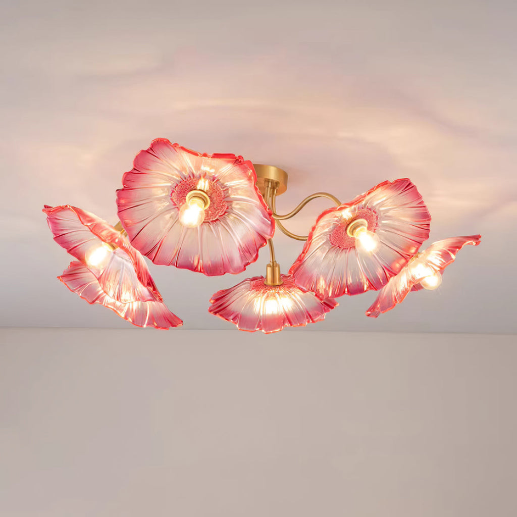 Lotus Leaf Pendant Ceiling Light Lighting Lobby