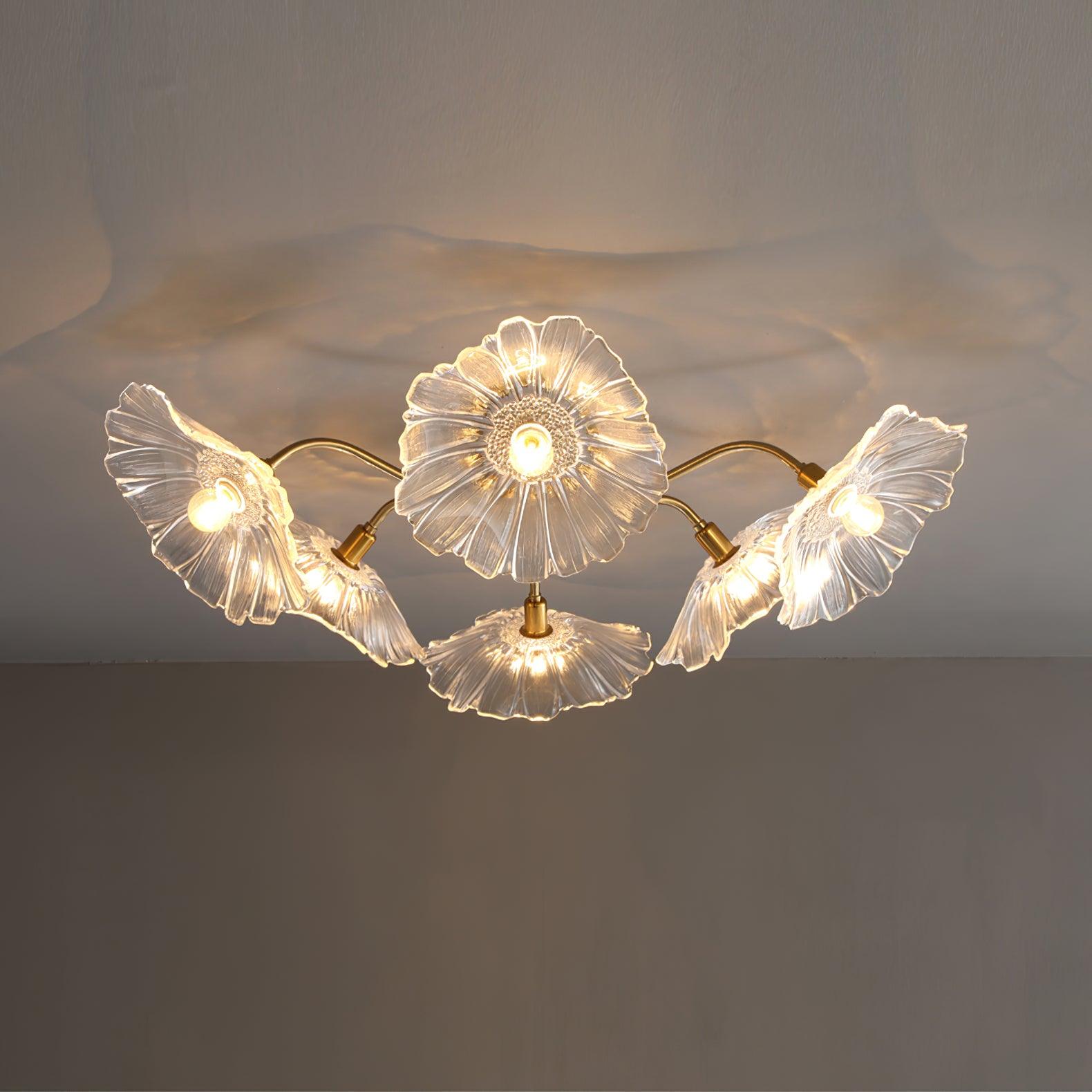 Lotus Leaf Pendant Ceiling Light Lighting Lobby