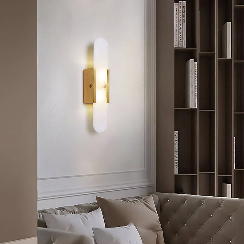Melange Stretched Alabaster Wall Light Lighting Lobby
