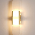 Melange Stretched Alabaster Wall Light Lighting Lobby