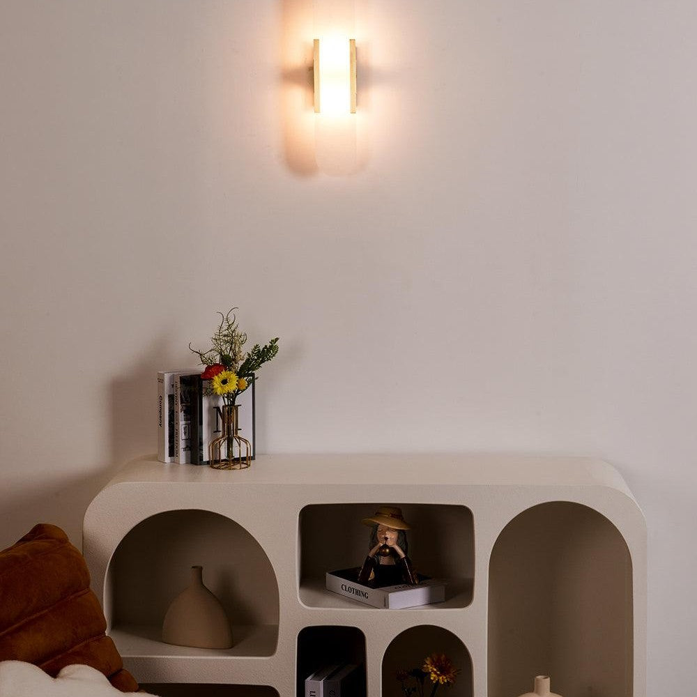 Melange Stretched Alabaster Wall Light Lighting Lobby