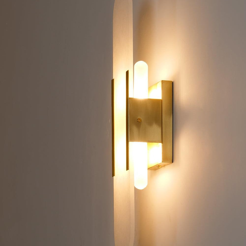 Melange Stretched Alabaster Wall Light Lighting Lobby