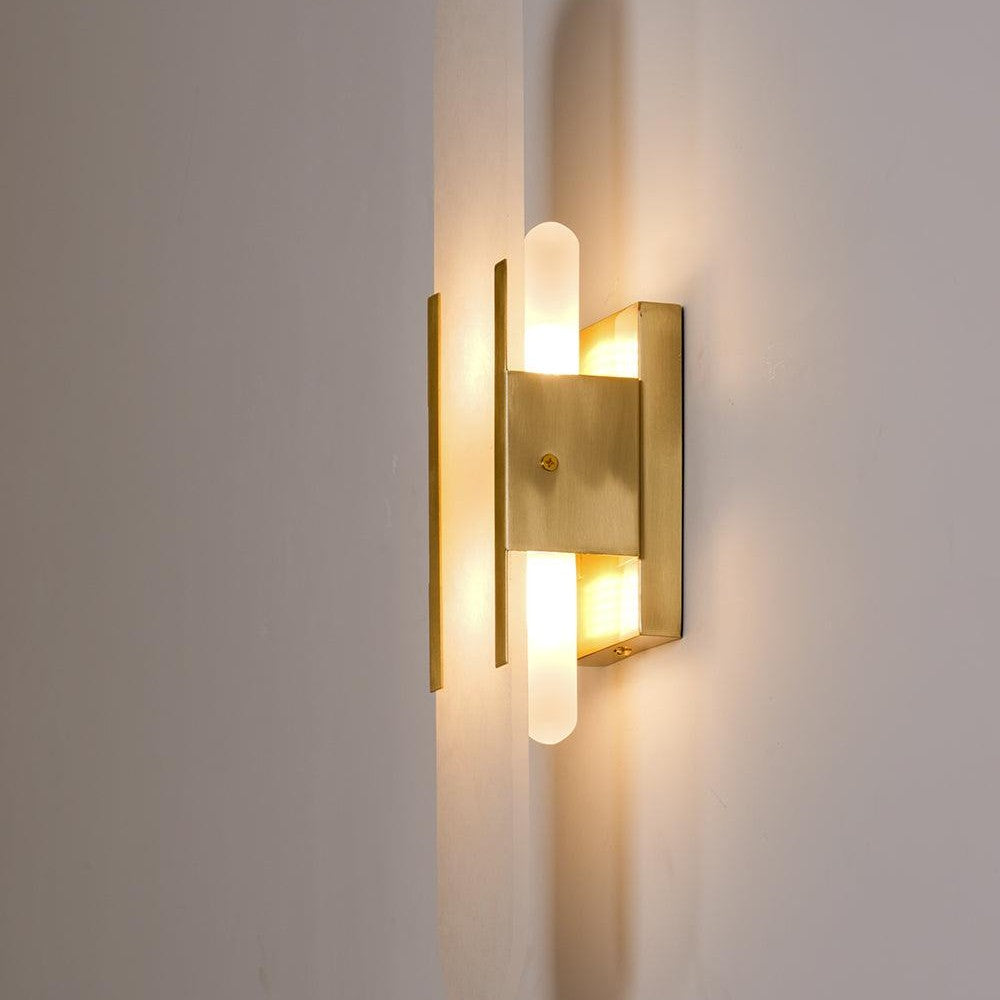 Melange Stretched Alabaster Wall Light Lighting Lobby