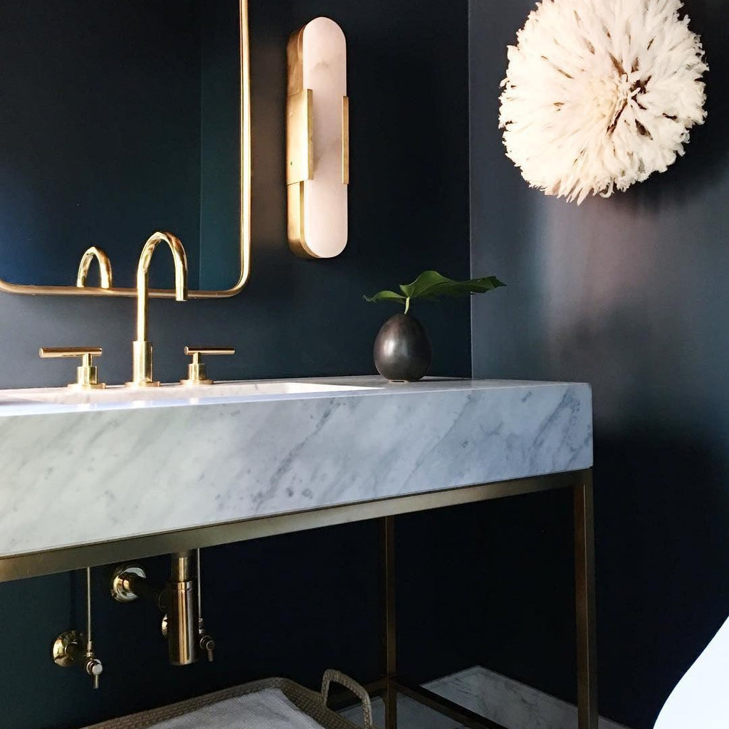 Melange Stretched Alabaster Wall Light Lighting Lobby