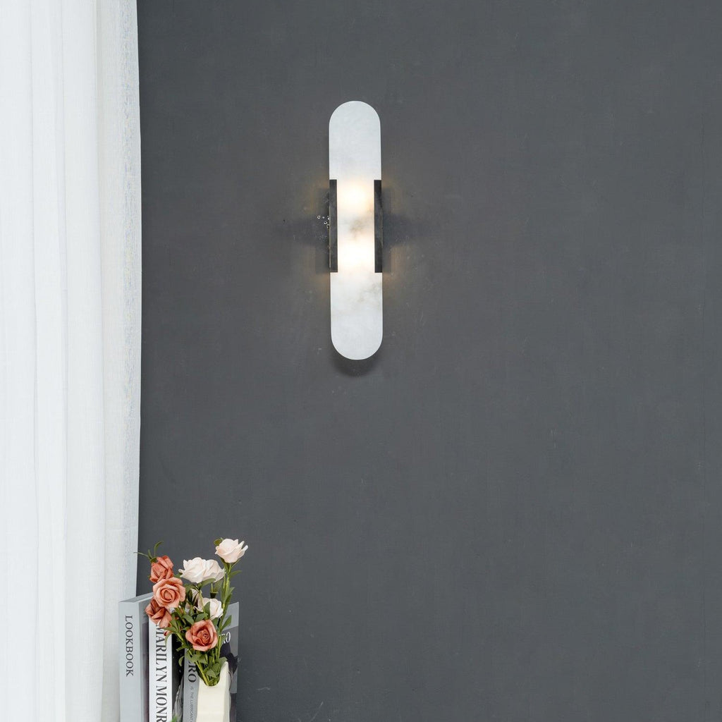 Melange Stretched Alabaster Wall Light Lighting Lobby