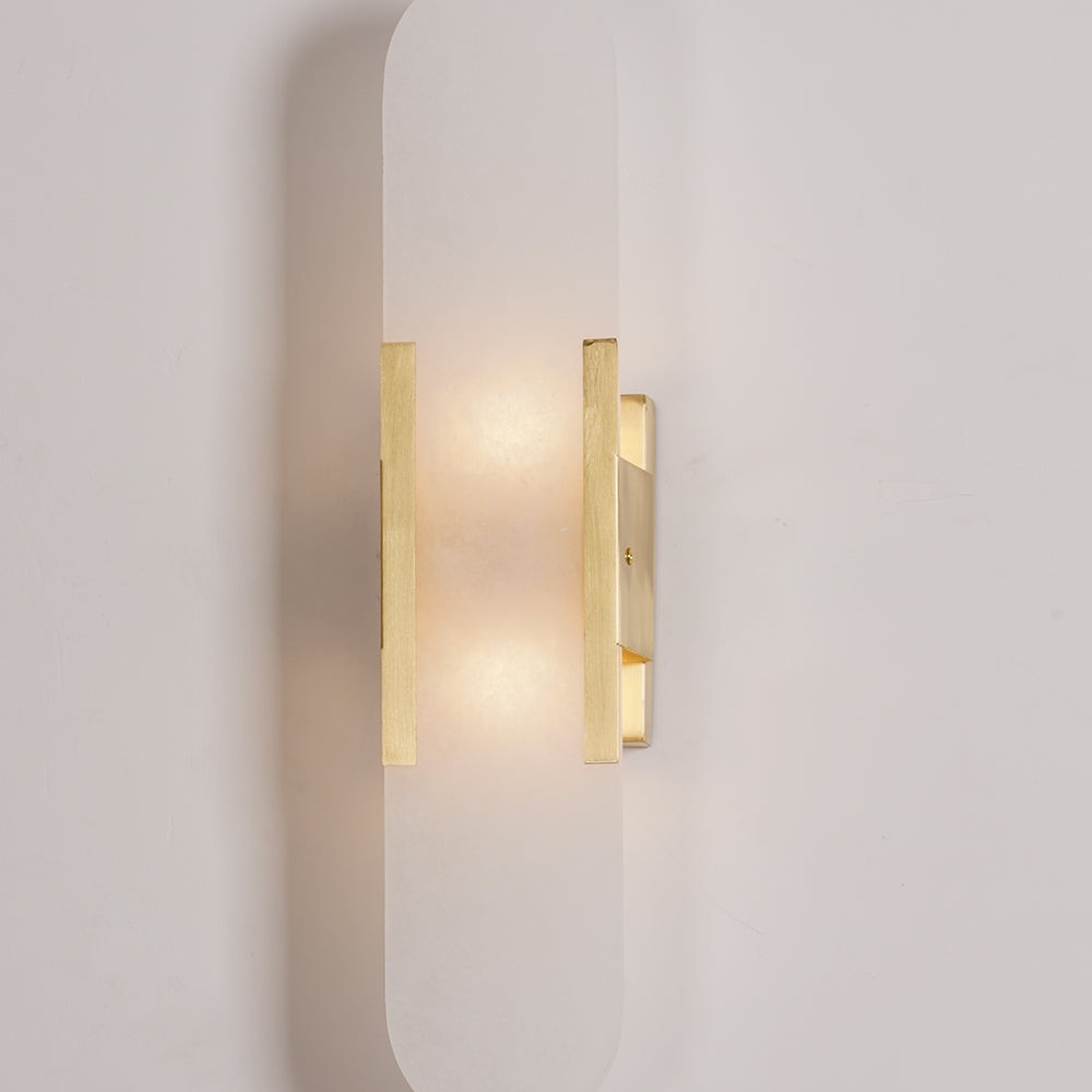 Melange Stretched Alabaster Wall Light Lighting Lobby