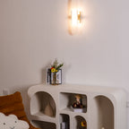 Melange Stretched Alabaster Wall Light Lighting Lobby