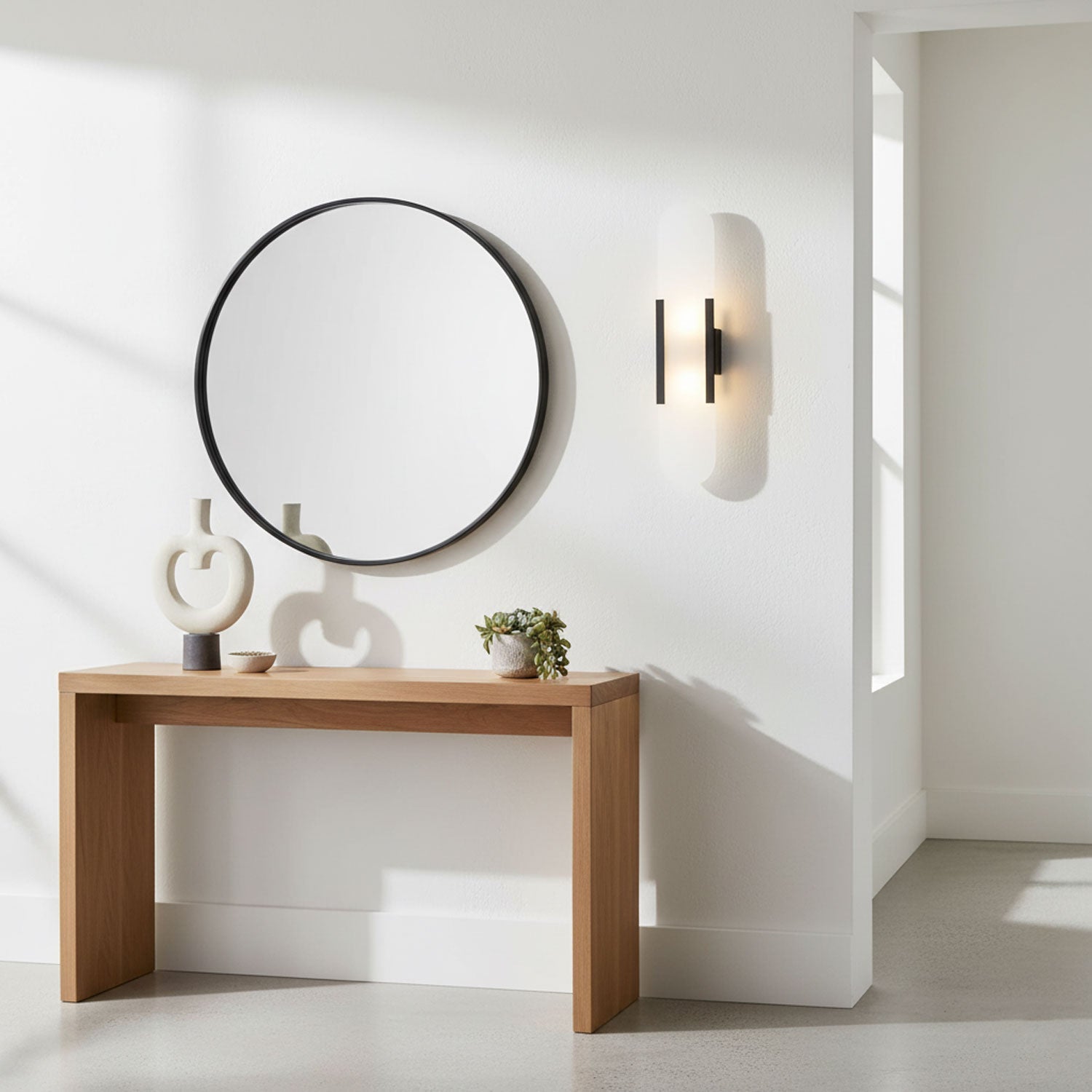 Melange Stretched Alabaster Wall Light Lighting Lobby