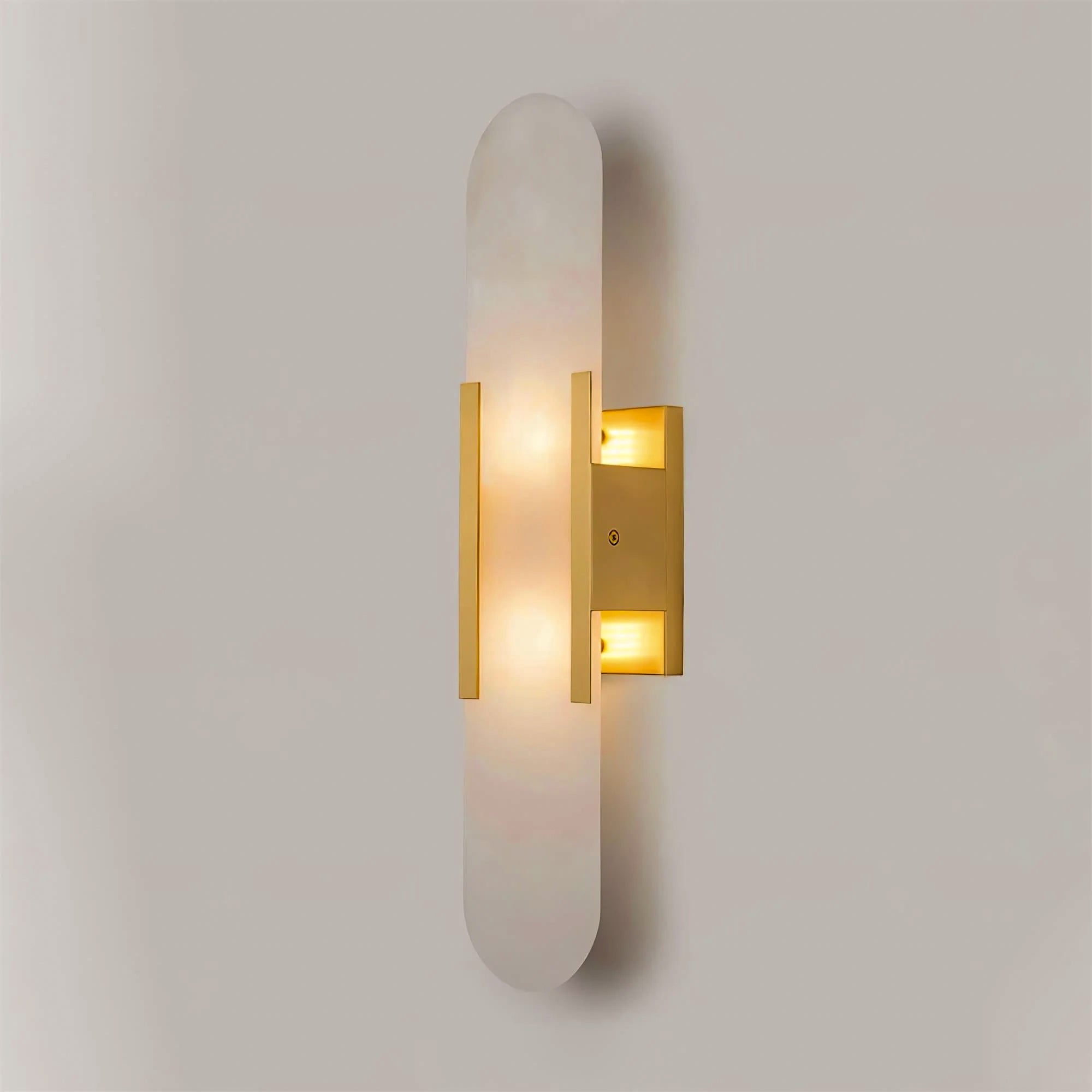 Melange Stretched Alabaster Wall Light Lighting Lobby