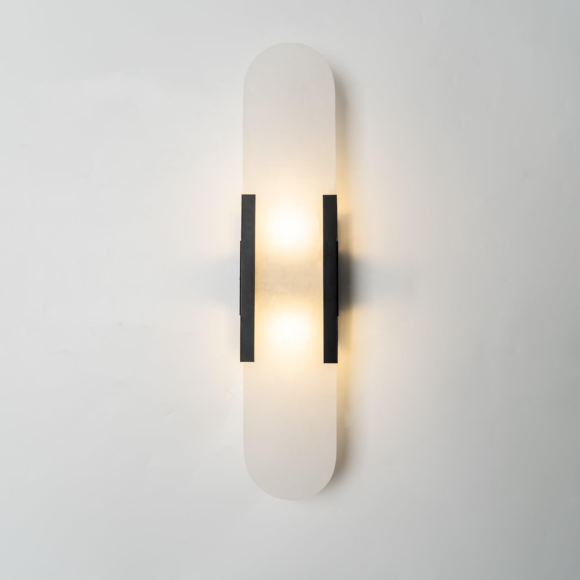 Melange Stretched Alabaster Wall Light Lighting Lobby