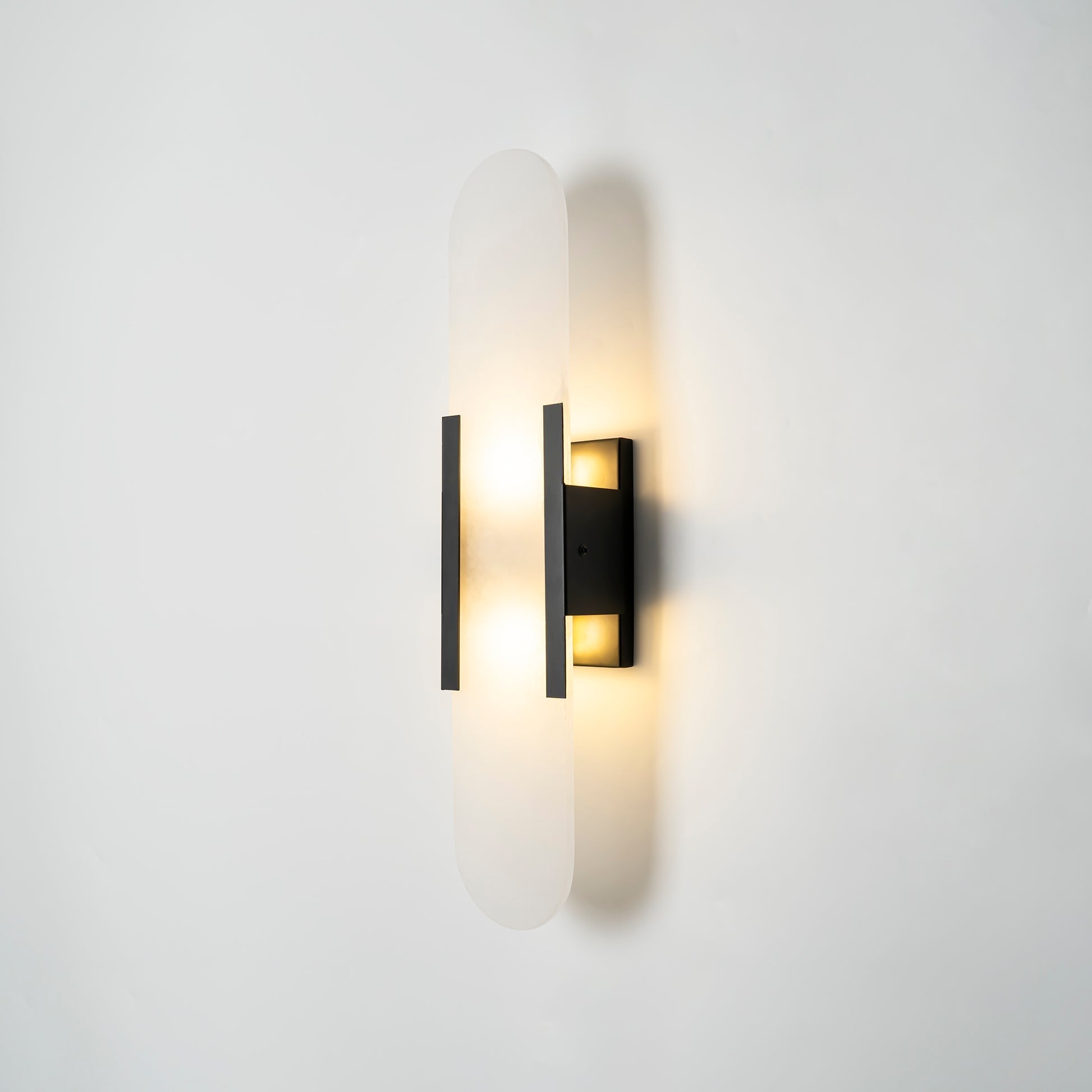 Melange Stretched Alabaster Wall Light Lighting Lobby