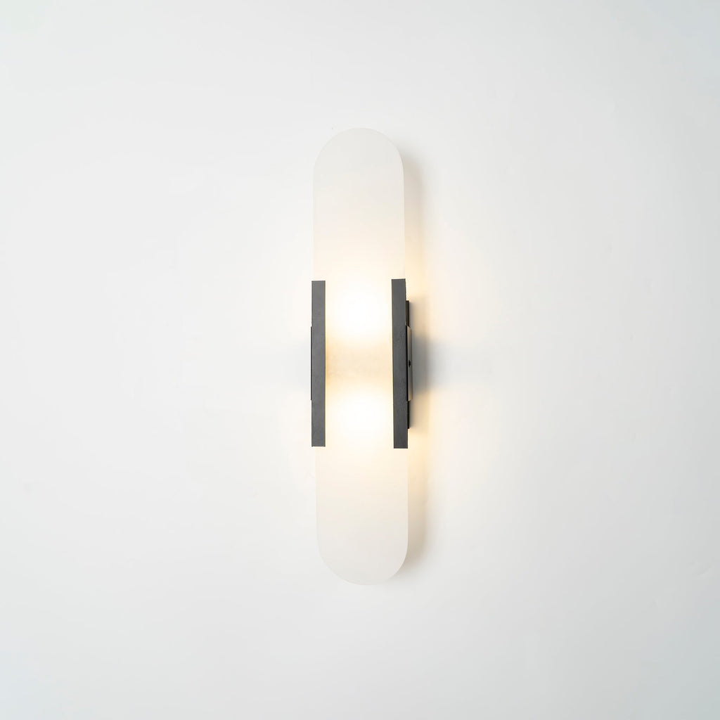 Melange Stretched Alabaster Wall Light Lighting Lobby