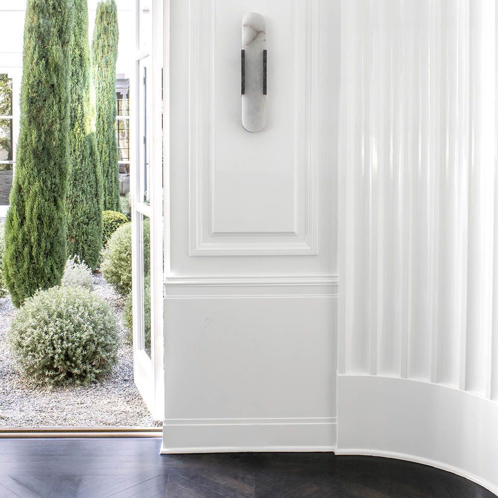 Melange Stretched Alabaster Wall Light Lighting Lobby