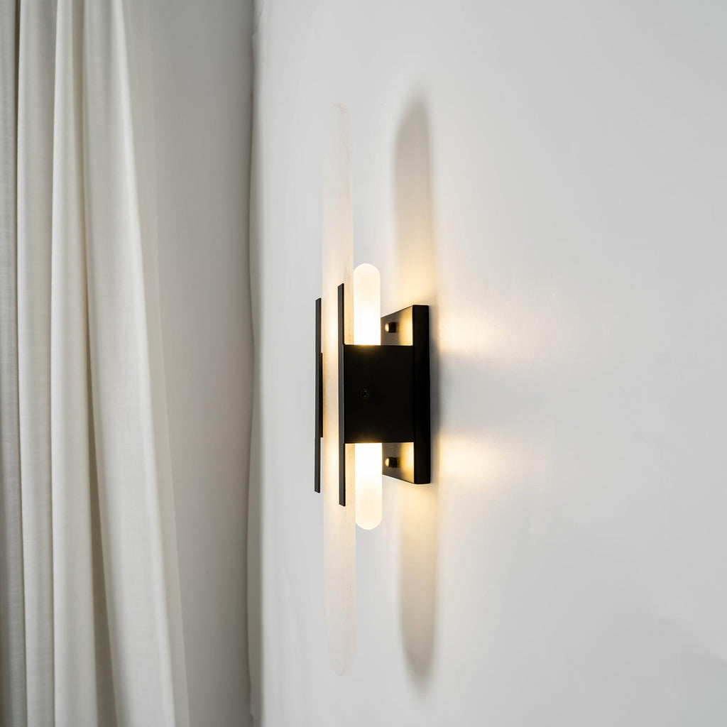 Melange Stretched Alabaster Wall Light Lighting Lobby